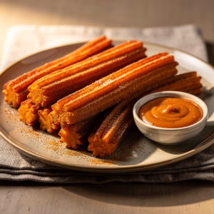 Süßkartoffel-Churros aus dem Ofen