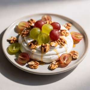Trauben-Skyr-Bowl mit karamellisierten Nüssen