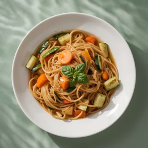 Asiatische Mie-Nudeln mit Gemüse