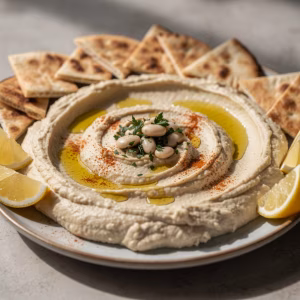 Weiße-Bohnen-Hummus